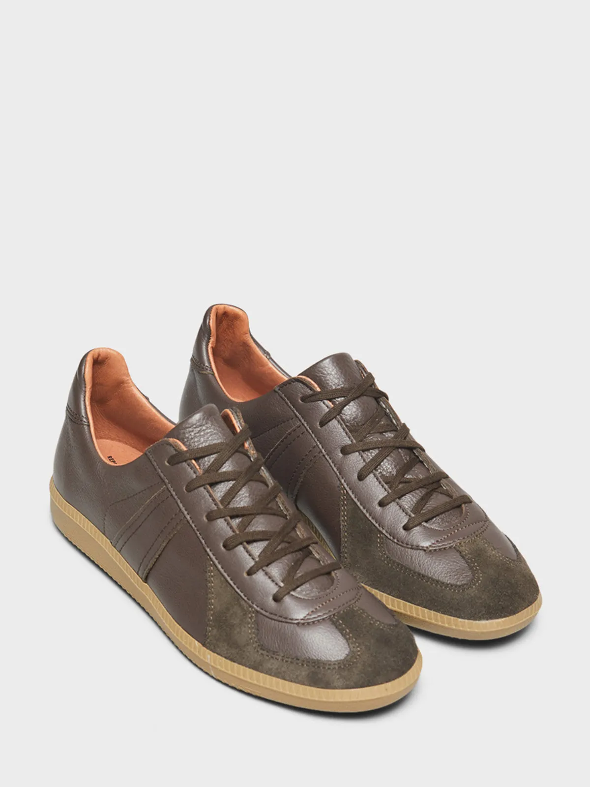 1700L German Military Sneakers in Dark Brown