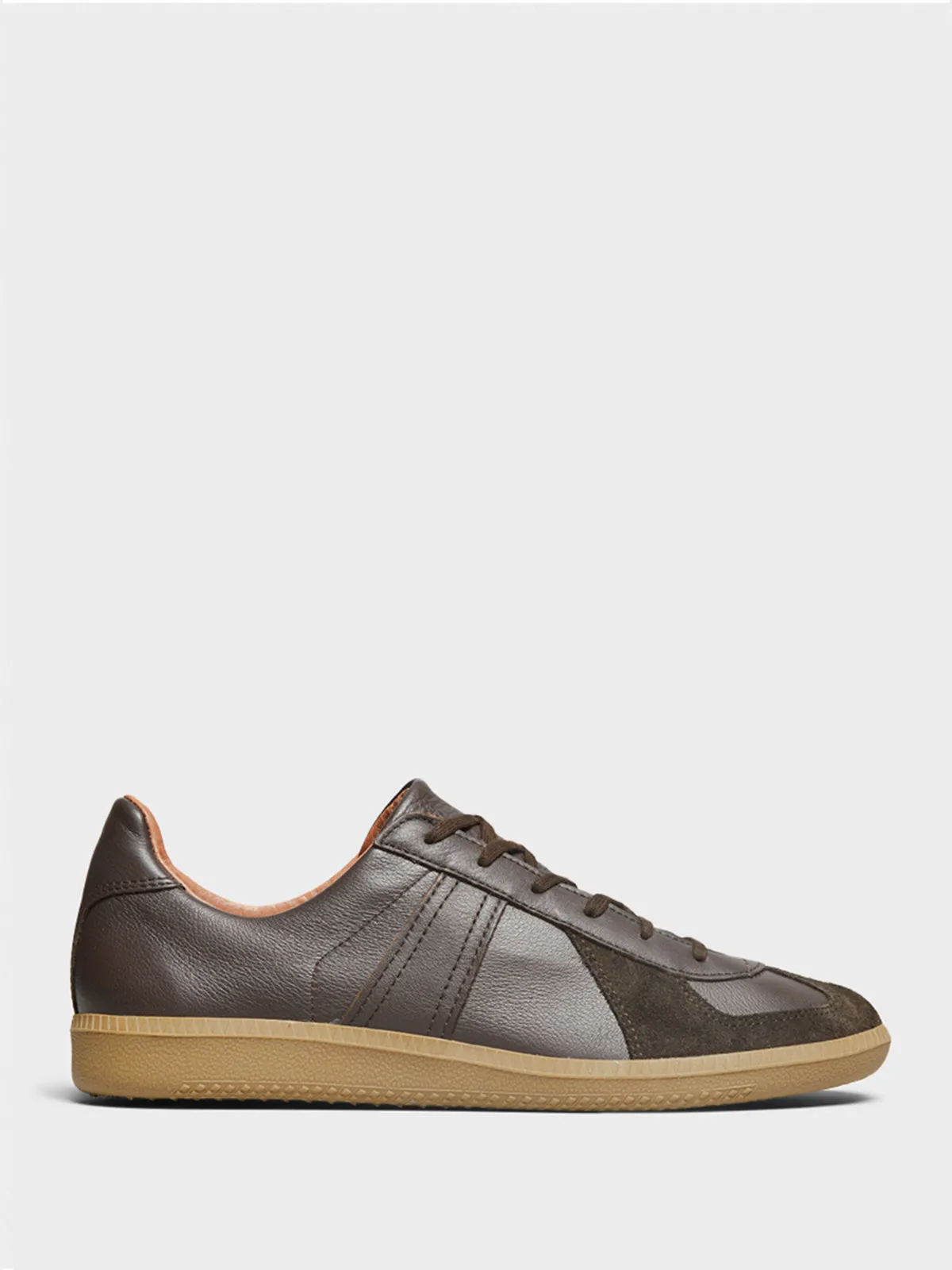 1700L German Military Sneakers in Dark Brown