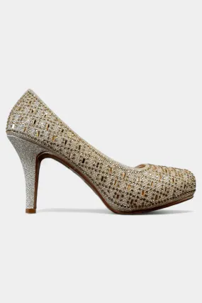 Champagne Sparkle Heels