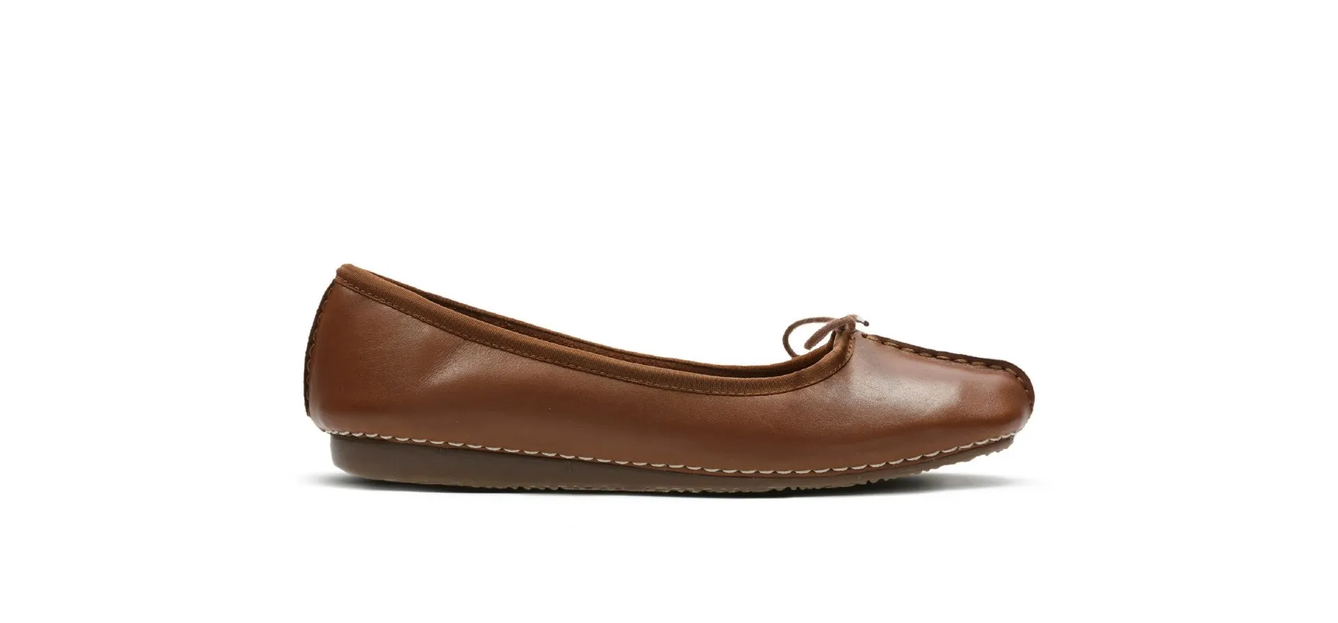 Clarks Freckle Ice Dark Tan Leather