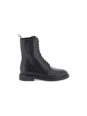 Double T Leather Combat Boots