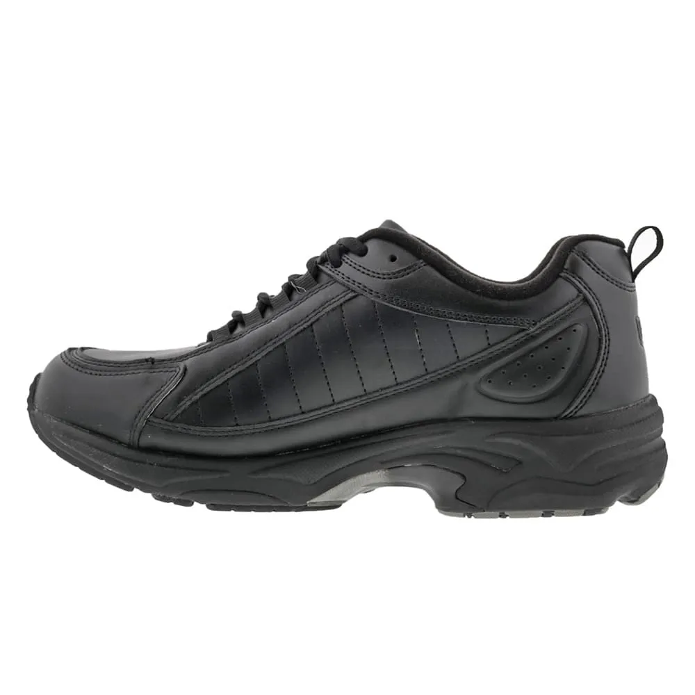 Drew Men's Voyager Leather Athletic Shoe Black