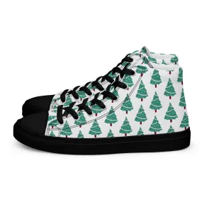 Men Christmas High Top Canvas Shoes (Glamourange Holiday Magic Canvas Shoes For Men - 009)