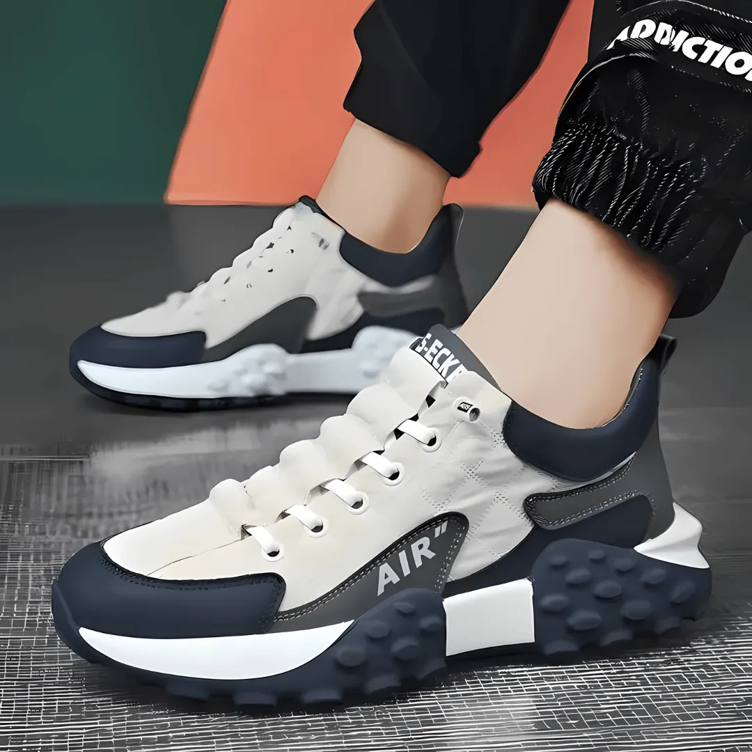 Stylish Comfort: Men's Thick Base Casual Sneakers"